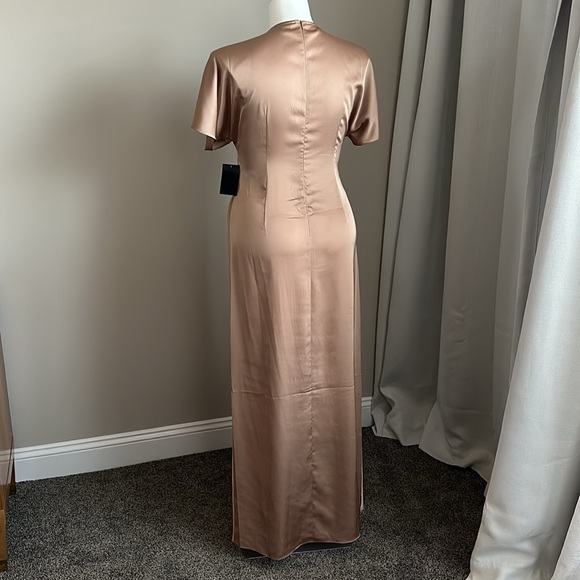 Boston Proper Bronze Satin Dress - Picture 4 of 8